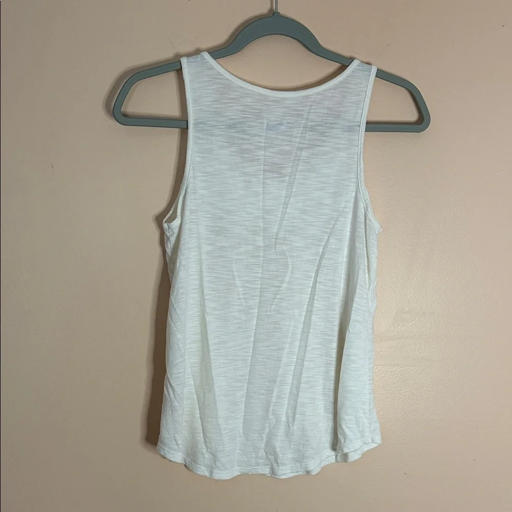 Justice White Lace Yoke Tank Top
